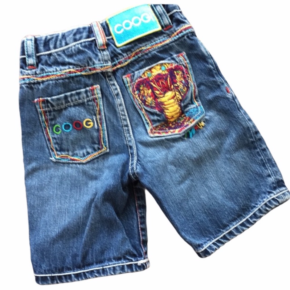 COOGI jean shorts with snake / cobra / 24 mo